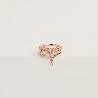 リング 《ミックス・アンド・H》 - ピンクゴールド | Hermès